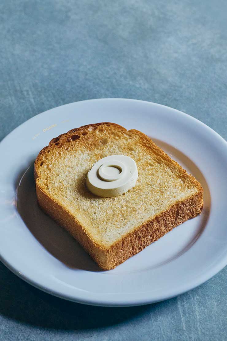 京小麦トースト 白あん糀バター<br><small>＊希望があれば糀バターも可能</small>