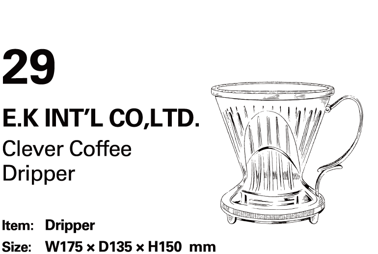 E.K INT’L CO,LTD  Clever Coffee Dripper