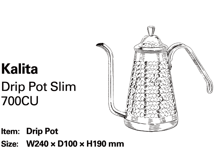 Kalita Drip Pot Slim 700CU