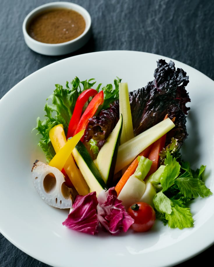 Seasonal Vegetables Bagna Cauda with Anchovy Sauce