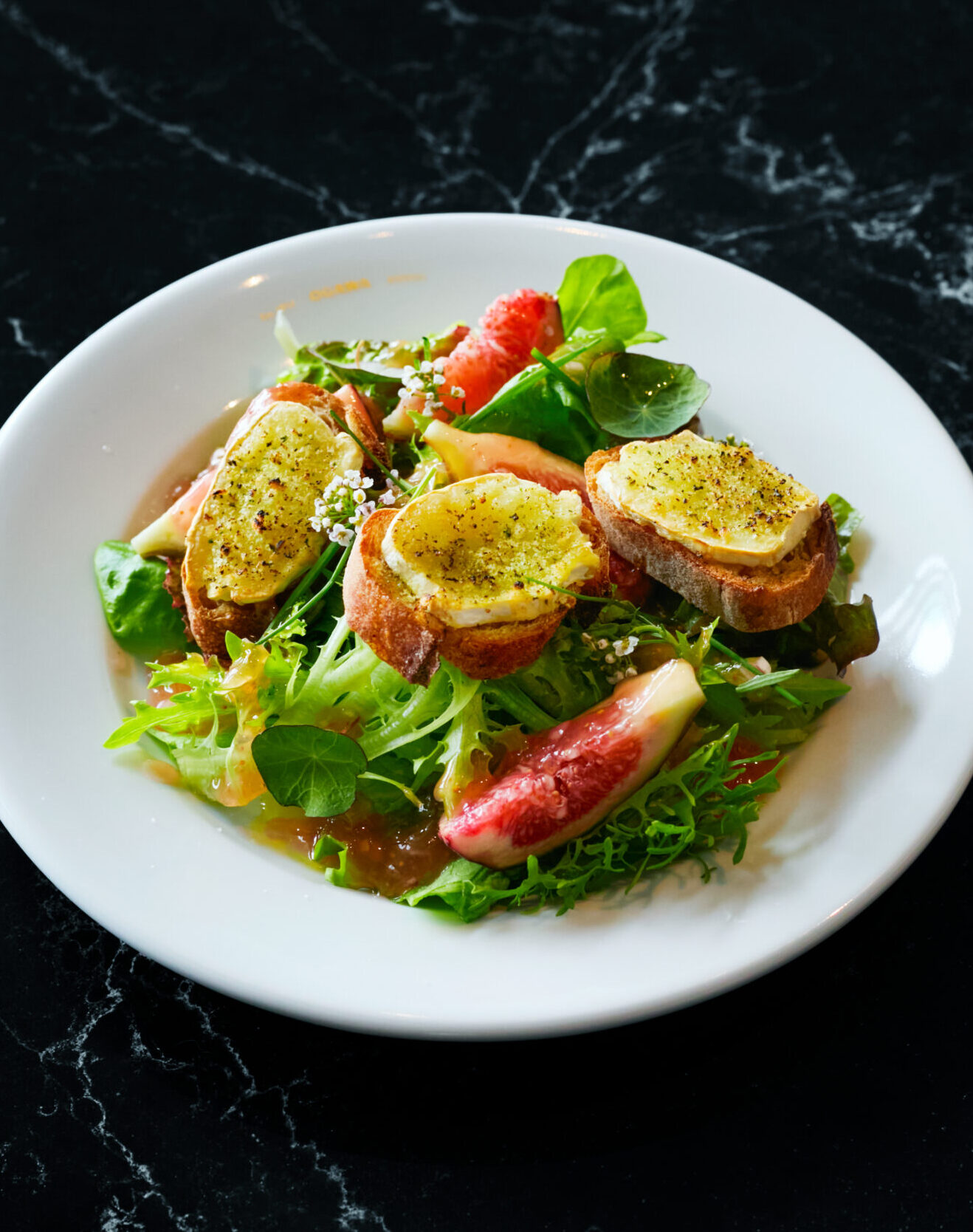 Warm Chevre Cheese and Fig Salad