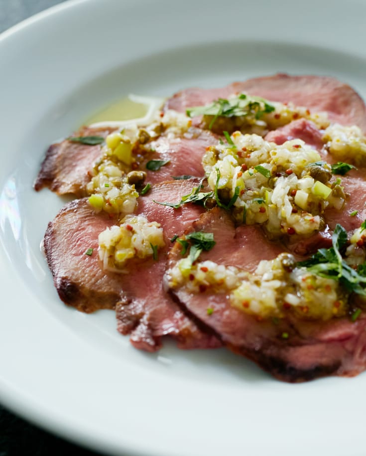 牛タンの冷製薄造り